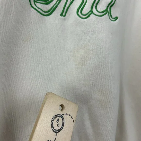 Clare V. Sweatshirt Pullover Women's M Cream Le Weekend Embroidered Crewneck - Picture 7 of 13